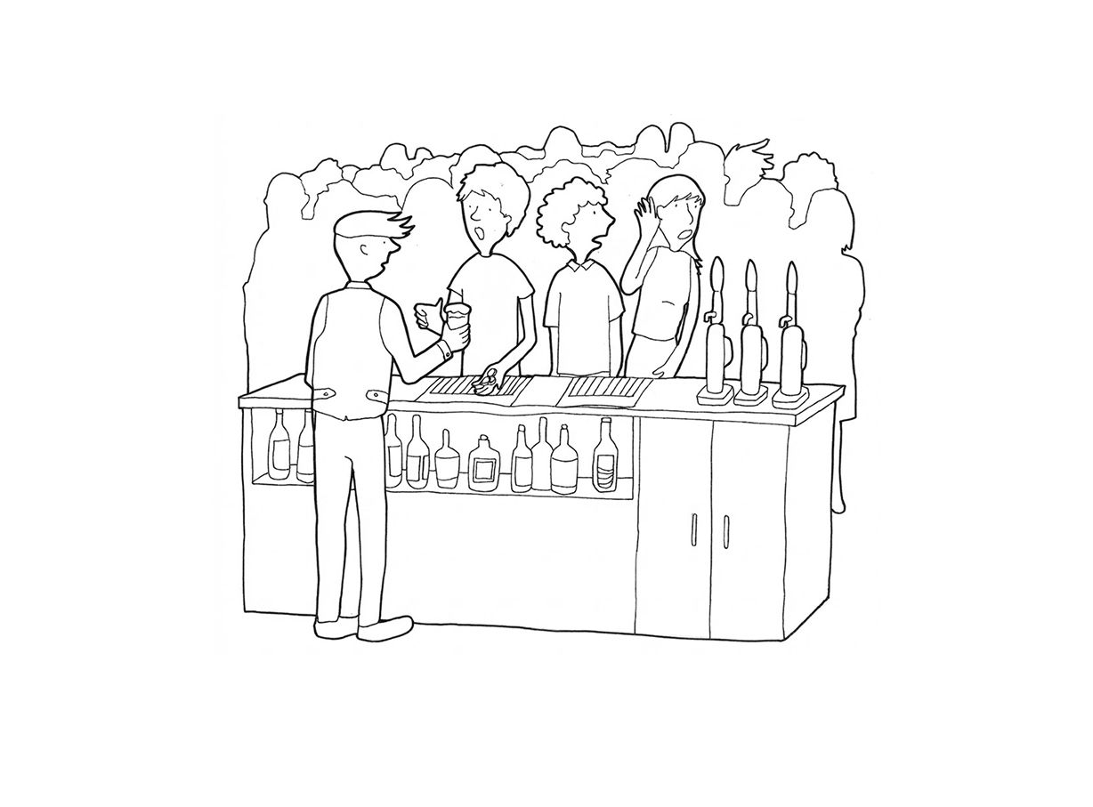 Further line drawings from the series